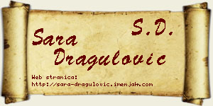Sara Dragulović vizit kartica